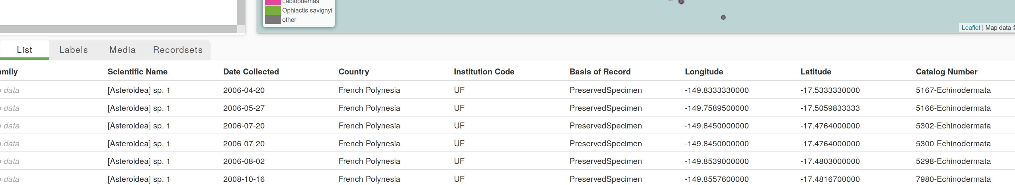 idigbio results